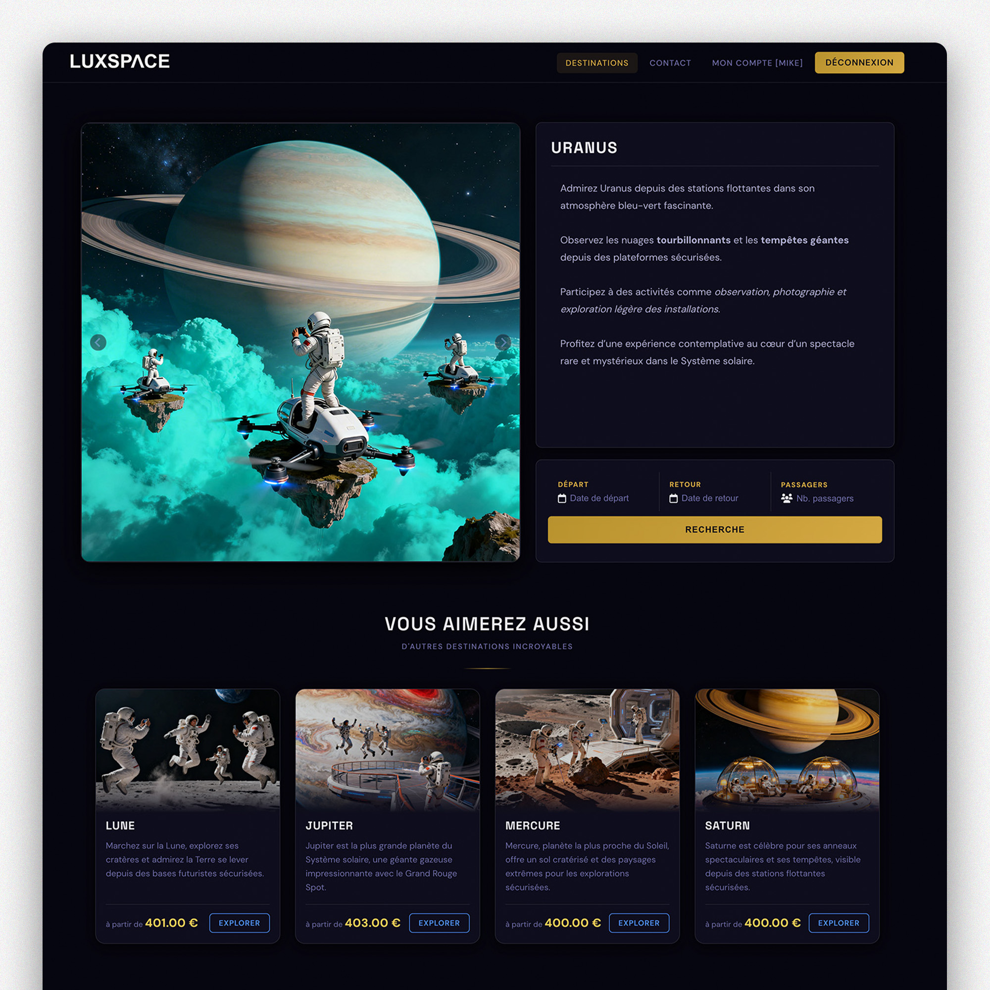 LuxSpace — vue 2