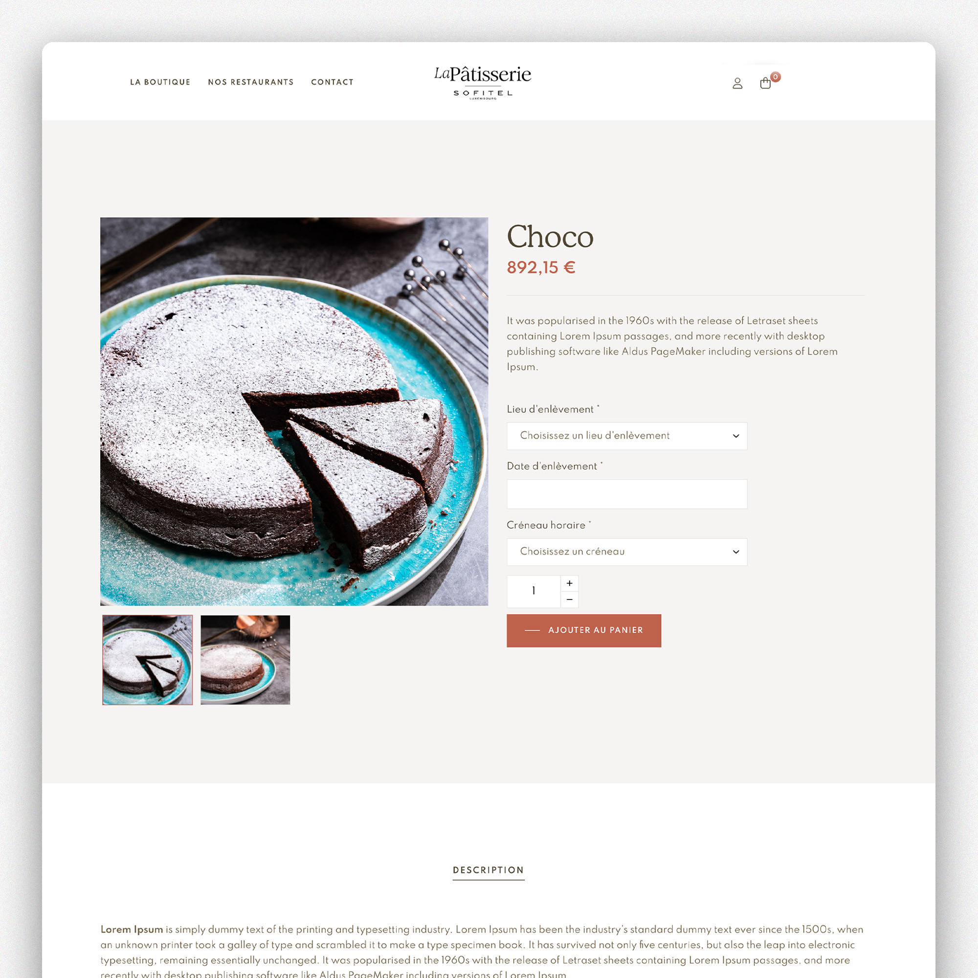La Pâtisserie — vue 2