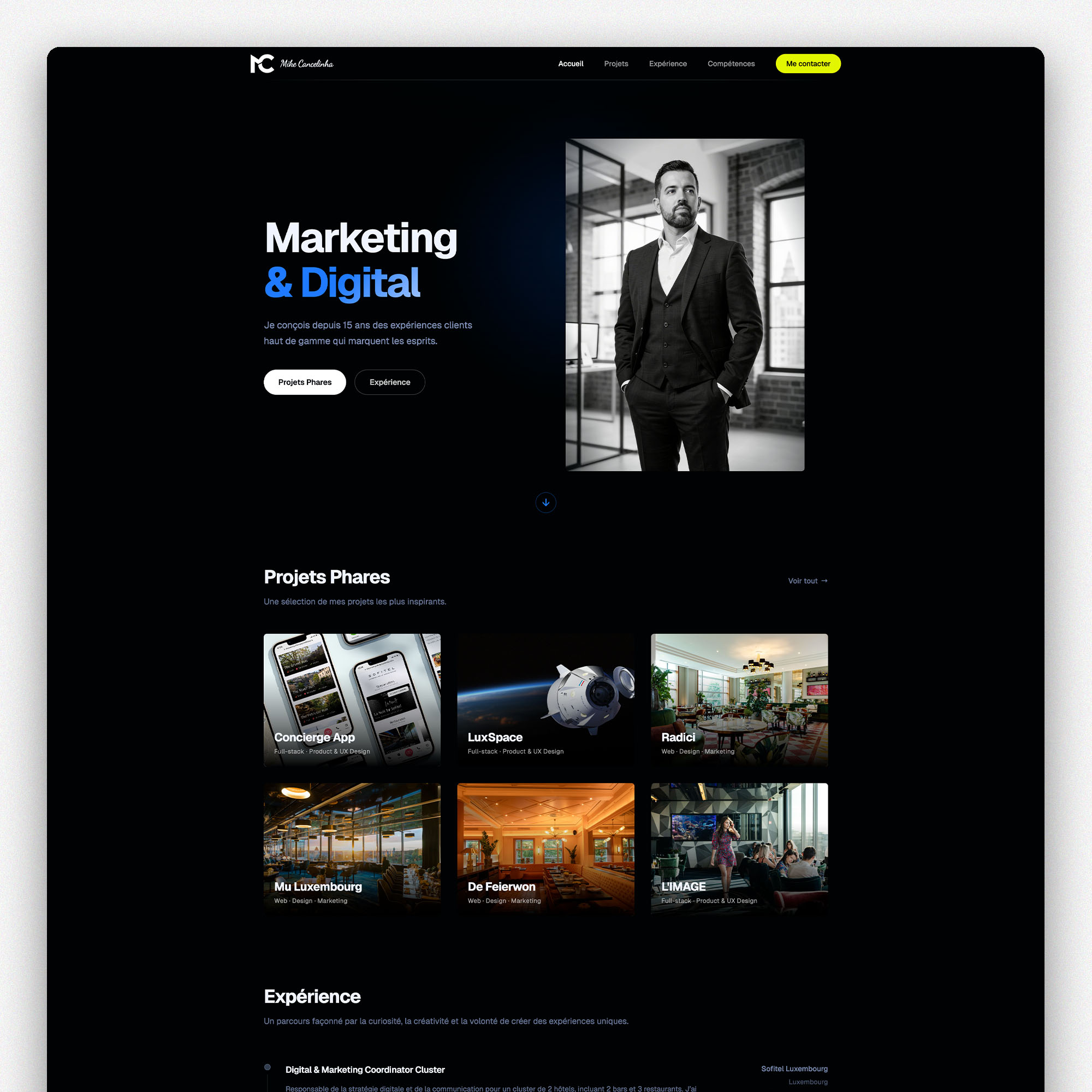 Portfolio — vue 1